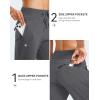 imageG Gradual Womens Fleece Lined Joggers Water Resistant Hiking Pants High Waisted Winter Thermal Sweatpants 3 Zipper PocketsCharcoal
