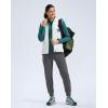 imageG Gradual Womens Fleece Lined Joggers Water Resistant Hiking Pants High Waisted Winter Thermal Sweatpants 3 Zipper PocketsCharcoal