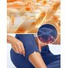 imageG Gradual Womens Fleece Lined Joggers Water Resistant Hiking Pants High Waisted Winter Thermal Sweatpants 3 Zipper PocketsDark Blue