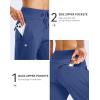 imageG Gradual Womens Fleece Lined Joggers Water Resistant Hiking Pants High Waisted Winter Thermal Sweatpants 3 Zipper PocketsDark Blue