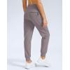 imageG Gradual Womens Fleece Lined Joggers Water Resistant Hiking Pants High Waisted Winter Thermal Sweatpants 3 Zipper PocketsDusty Grey