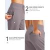 imageG Gradual Womens Fleece Lined Joggers Water Resistant Hiking Pants High Waisted Winter Thermal Sweatpants 3 Zipper PocketsDusty Grey