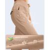imageG Gradual Womens Fleece Lined Joggers Water Resistant Hiking Pants High Waisted Winter Thermal Sweatpants 3 Zipper PocketsKhaki