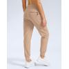 imageG Gradual Womens Fleece Lined Joggers Water Resistant Hiking Pants High Waisted Winter Thermal Sweatpants 3 Zipper PocketsKhaki
