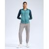 imageG Gradual Womens Fleece Lined Joggers Water Resistant Hiking Pants High Waisted Winter Thermal Sweatpants 3 Zipper PocketsLight Grey