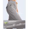 imageG Gradual Womens Fleece Lined Joggers Water Resistant Hiking Pants High Waisted Winter Thermal Sweatpants 3 Zipper PocketsLight Grey