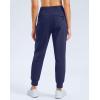 imageG Gradual Womens Fleece Lined Joggers Water Resistant Hiking Pants High Waisted Winter Thermal Sweatpants 3 Zipper PocketsNavy