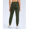 imageG Gradual Womens Fleece Lined Joggers Water Resistant Hiking Pants High Waisted Winter Thermal Sweatpants 3 Zipper PocketsOlive