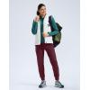 imageG Gradual Womens Fleece Lined Joggers Water Resistant Hiking Pants High Waisted Winter Thermal Sweatpants 3 Zipper PocketsWine