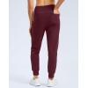 imageG Gradual Womens Fleece Lined Joggers Water Resistant Hiking Pants High Waisted Winter Thermal Sweatpants 3 Zipper PocketsWine
