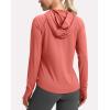 imageG Gradual Womens UPF 50 Sun Protection Hoodie Jacket Lightweight Zip Up Jackets Long Sleeve Shirts for Women Hiking OutdoorCoral