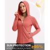 imageG Gradual Womens UPF 50 Sun Protection Hoodie Jacket Lightweight Zip Up Jackets Long Sleeve Shirts for Women Hiking OutdoorCoral