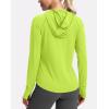 imageG Gradual Womens UPF 50 Sun Protection Hoodie Jacket Lightweight Zip Up Jackets Long Sleeve Shirts for Women Hiking OutdoorFluorescent Green