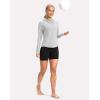 imageG Gradual Womens UPF 50 Sun Protection Hoodie Jacket Lightweight Zip Up Jackets Long Sleeve Shirts for Women Hiking OutdoorLight Grey