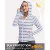 imageG Gradual Womens UPF 50 Sun Protection Hoodie Jacket Lightweight Zip Up Jackets Long Sleeve Shirts for Women Hiking OutdoorNavy Stripe