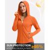 imageG Gradual Womens UPF 50 Sun Protection Hoodie Jacket Lightweight Zip Up Jackets Long Sleeve Shirts for Women Hiking OutdoorOrange