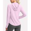 imageG Gradual Womens UPF 50 Sun Protection Hoodie Jacket Lightweight Zip Up Jackets Long Sleeve Shirts for Women Hiking OutdoorPink