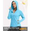 imageG Gradual Womens UPF 50 Sun Protection Hoodie Jacket Lightweight Zip Up Jackets Long Sleeve Shirts for Women Hiking OutdoorSky Blue