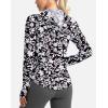 imageG Gradual Womens UPF 50 Sun Protection Hoodie Jacket Lightweight Zip Up Jackets Long Sleeve Shirts for Women Hiking OutdoorWhite Flower