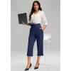 imageG Gradual Womens Wide Leg Capri Pants with Pockets Tummy Control High Waist Yoga Dress Crop Pants for WomenNavyS