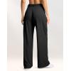 imageG Gradual Womens Wide Leg Pants High Waisted Waffle Knit Business Casual Slacks 2025 Office Dress Trousers Pants for WomenBlack