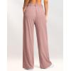 imageG Gradual Womens Wide Leg Pants High Waisted Waffle Knit Business Casual Slacks 2025 Office Dress Trousers Pants for WomenDusky Pink