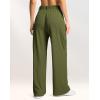 imageG Gradual Womens Wide Leg Pants High Waisted Waffle Knit Business Casual Slacks 2025 Office Dress Trousers Pants for WomenEstate Green