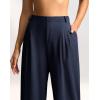 imageG Gradual Womens Wide Leg Pants High Waisted Waffle Knit Business Casual Slacks 2025 Office Dress Trousers Pants for WomenNavy