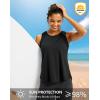 imageG Gradual Workout Tank Top for Women Sleeveless Athletic Yoga Tops High Neck Quick Dry Running Tennis Sports Shirts for WomenBlack