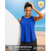 imageG Gradual Workout Tank Top for Women Sleeveless Athletic Yoga Tops High Neck Quick Dry Running Tennis Sports Shirts for WomenBlue