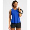 imageG Gradual Workout Tank Top for Women Sleeveless Athletic Yoga Tops High Neck Quick Dry Running Tennis Sports Shirts for WomenBlue