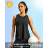 imageG Gradual Workout Tank Top for Women Sleeveless Athletic Yoga Tops High Neck Quick Dry Running Tennis Sports Shirts for WomenCharcoal