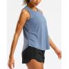 imageG Gradual Workout Tank Top for Women Sleeveless Athletic Yoga Tops High Neck Quick Dry Running Tennis Sports Shirts for WomenDusty Blue