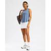 imageG Gradual Workout Tank Top for Women Sleeveless Athletic Yoga Tops High Neck Quick Dry Running Tennis Sports Shirts for WomenDusty Blue
