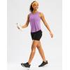 imageG Gradual Workout Tank Top for Women Sleeveless Athletic Yoga Tops High Neck Quick Dry Running Tennis Sports Shirts for WomenLight Purple