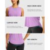 imageG Gradual Workout Tank Top for Women Sleeveless Athletic Yoga Tops High Neck Quick Dry Running Tennis Sports Shirts for WomenLight Purple
