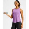 imageG Gradual Workout Tank Top for Women Sleeveless Athletic Yoga Tops High Neck Quick Dry Running Tennis Sports Shirts for WomenLight Purple