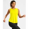 imageG Gradual Workout Tank Top for Women Sleeveless Athletic Yoga Tops High Neck Quick Dry Running Tennis Sports Shirts for WomenLuminous Yellow