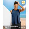 imageG Gradual Workout Tank Top for Women Sleeveless Athletic Yoga Tops High Neck Quick Dry Running Tennis Sports Shirts for WomenNavy