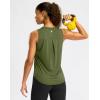 imageG Gradual Workout Tank Top for Women Sleeveless Athletic Yoga Tops High Neck Quick Dry Running Tennis Sports Shirts for WomenOlive