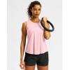 imageG Gradual Workout Tank Top for Women Sleeveless Athletic Yoga Tops High Neck Quick Dry Running Tennis Sports Shirts for WomenPink