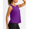 imageG Gradual Workout Tank Top for Women Sleeveless Athletic Yoga Tops High Neck Quick Dry Running Tennis Sports Shirts for WomenPurple