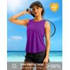 imageG Gradual Workout Tank Top for Women Sleeveless Athletic Yoga Tops High Neck Quick Dry Running Tennis Sports Shirts for WomenPurple