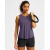 imageG Gradual Workout Tank Top for Women Sleeveless Athletic Yoga Tops High Neck Quick Dry Running Tennis Sports Shirts for WomenPurple Grey