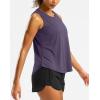 imageG Gradual Workout Tank Top for Women Sleeveless Athletic Yoga Tops High Neck Quick Dry Running Tennis Sports Shirts for WomenPurple Grey