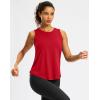 imageG Gradual Workout Tank Top for Women Sleeveless Athletic Yoga Tops High Neck Quick Dry Running Tennis Sports Shirts for WomenRed