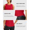 imageG Gradual Workout Tank Top for Women Sleeveless Athletic Yoga Tops High Neck Quick Dry Running Tennis Sports Shirts for WomenRed