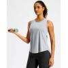 imageG Gradual Workout Tank Top for Women Sleeveless Athletic Yoga Tops High Neck Quick Dry Running Tennis Sports Shirts for WomenSilver Mist