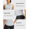 imageG Gradual Workout Tank Top for Women Sleeveless Athletic Yoga Tops High Neck Quick Dry Running Tennis Sports Shirts for WomenSilver Mist