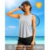 imageG Gradual Workout Tank Top for Women Sleeveless Athletic Yoga Tops High Neck Quick Dry Running Tennis Sports Shirts for WomenSilver Mist